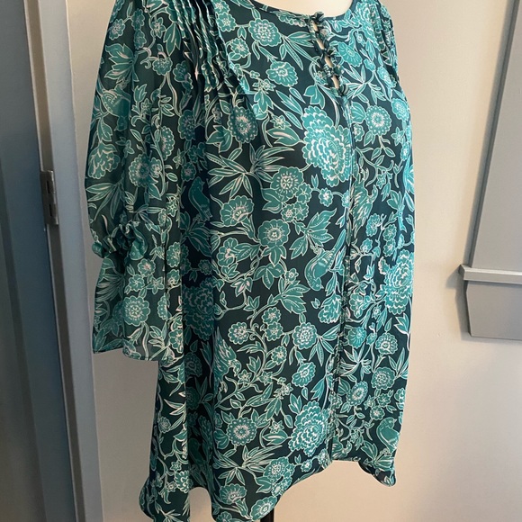 🐦 2/30$ Lauren Conrad floral Blouse size xs - Picture 4 of 9
